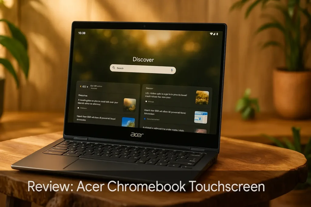 Acer Chromebook Touchscreen: Tela Grande e Desempenho Fluido