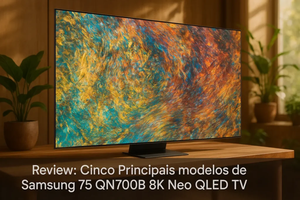 Cinco Principais Modelos de Samsung 75 qn700b 8k neo qled TV