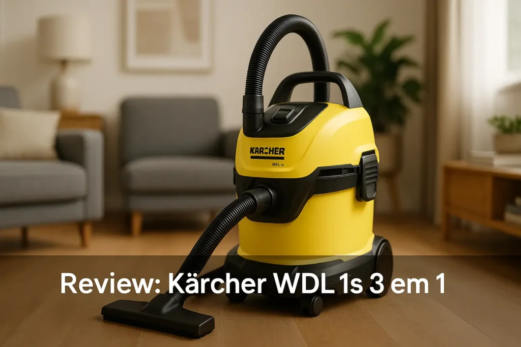 Kärcher Aspirador WDL 1s 3 em 1: Potência e Versatilidade para Limpeza Profunda