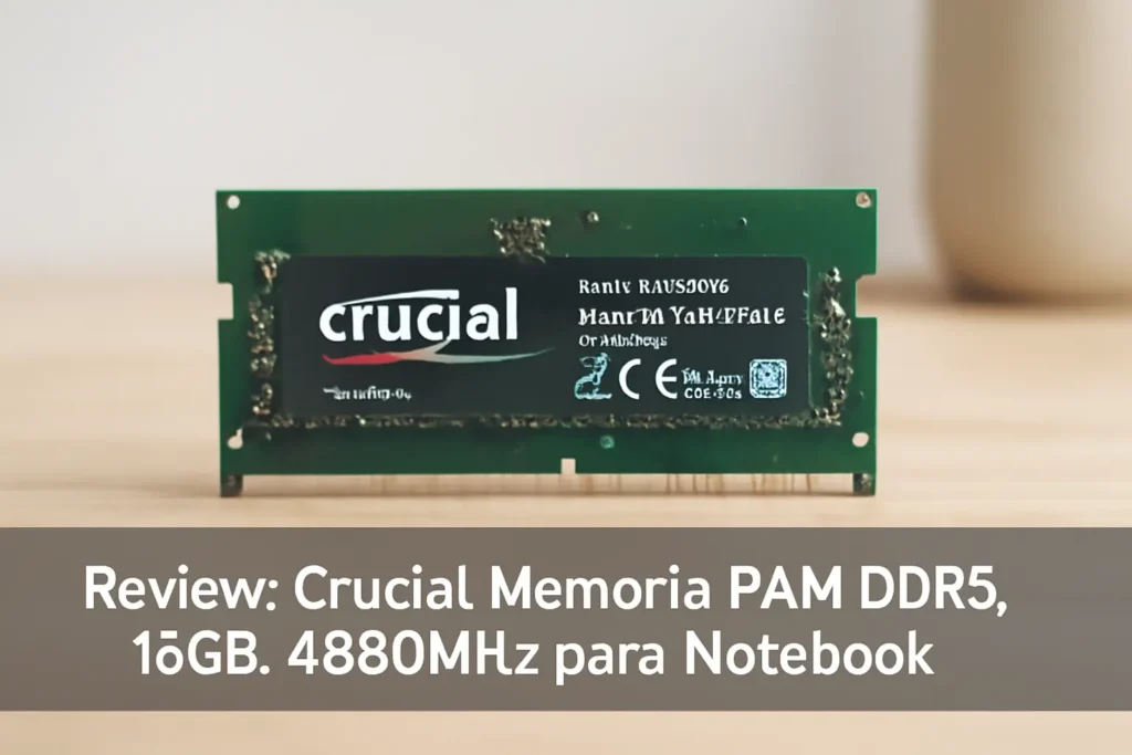 Crucial Memória RAM DDR5, 16GB, 4800MHz para Notebook: Desempenho Imbatível
