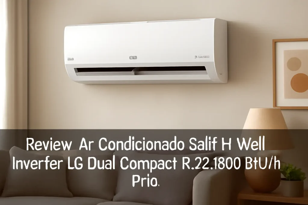 Ar Condicionado Split Hi Wall Inverter LG Dual Compact R-32 18000 BTU/h Frio S3NQ12JAQAL.EB2GAMZ