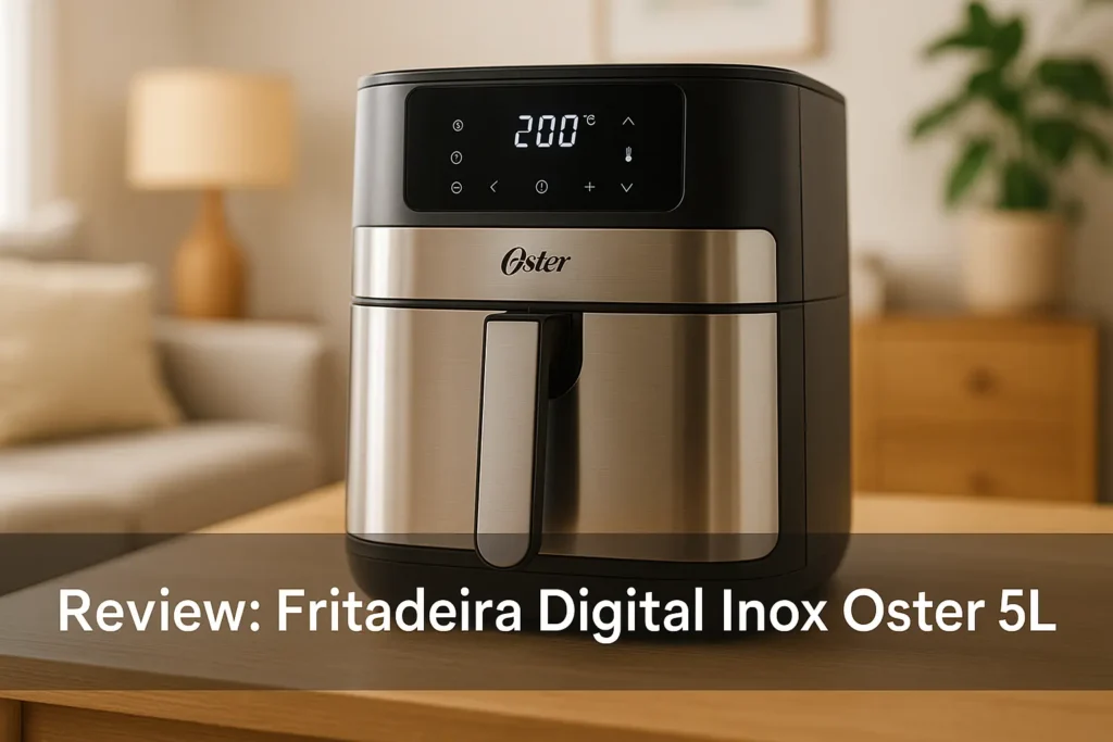 Fritadeira Digital Inox Oster 5L: praticidade e elegância na cozinha