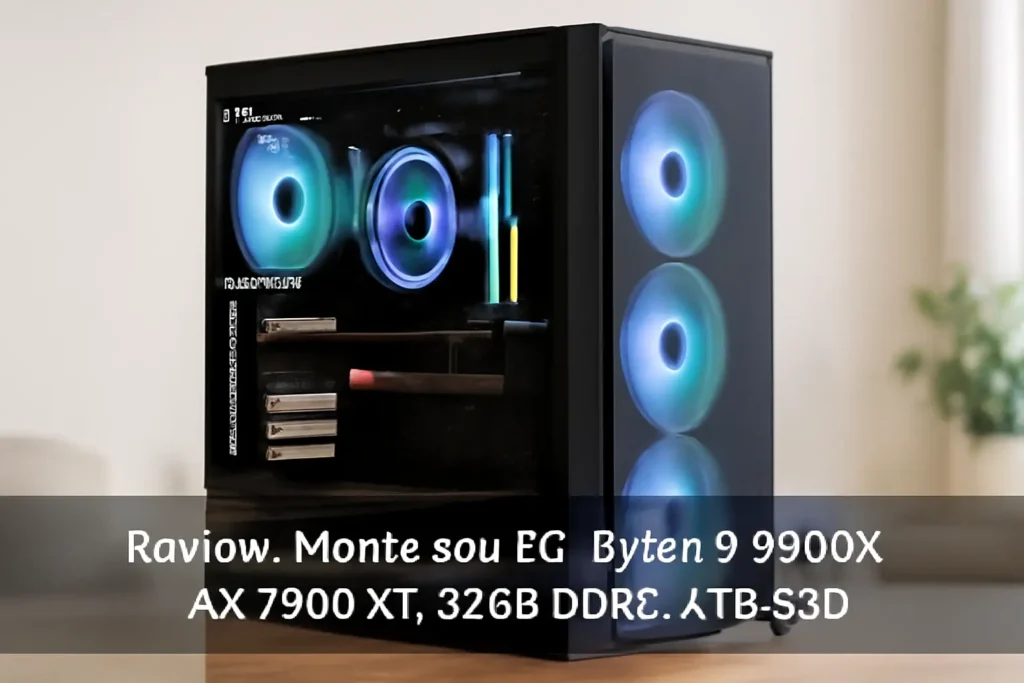 Monte seu PC: Ryzen 9 9900X, RX 7900 XT, 32GB DDR5, 2TB SSD