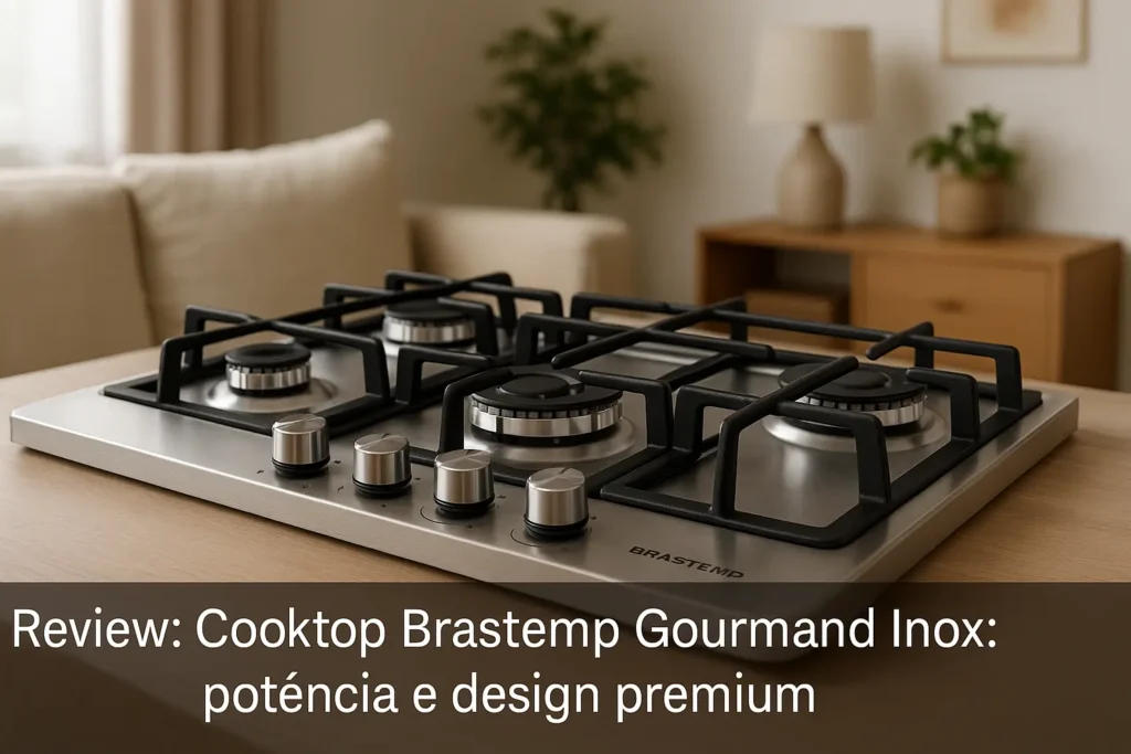 Cooktop Brastemp Gourmand Inox: potência e design premium