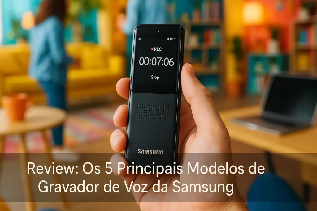 Os 5 Principais Modelos de gravador de voz da Samsung