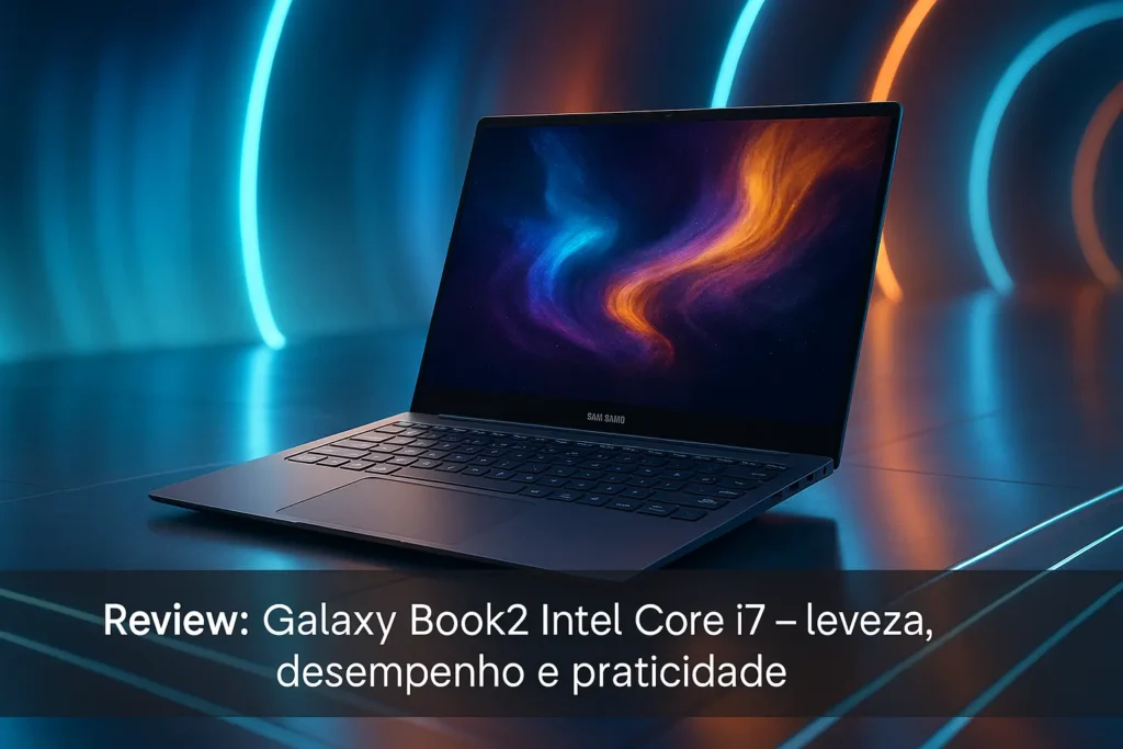 Galaxy Book2 Intel Core i7: leveza, desempenho e praticidade