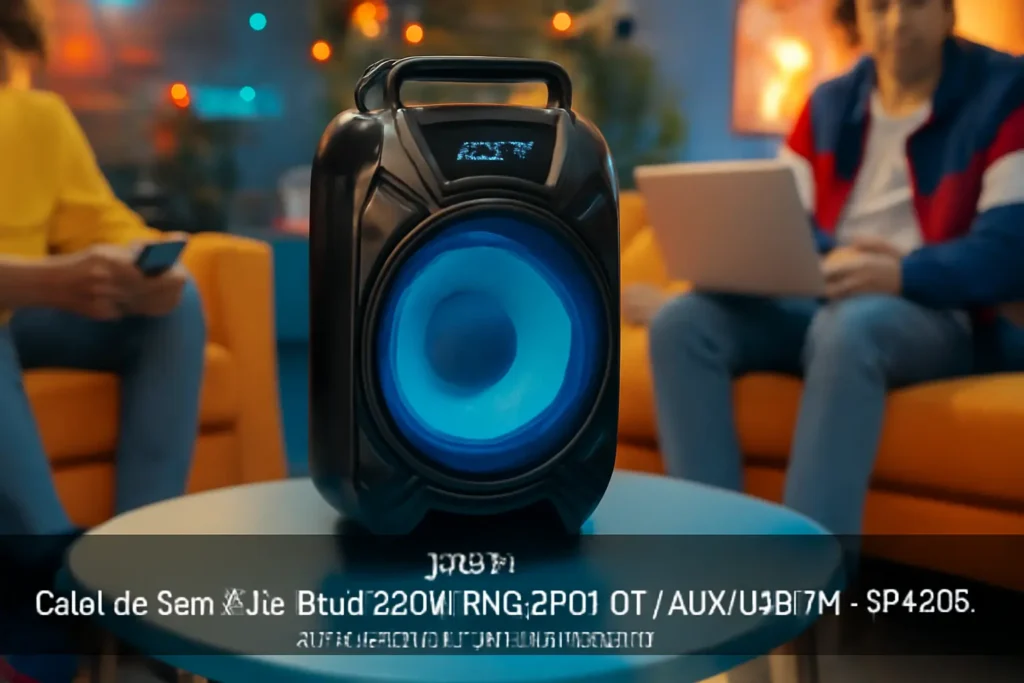 Caixa de Som Pulse Burst 250W RMS 8POL BT/AUX/USB/FM - SP402E: Som Potente e Diversão Garantida