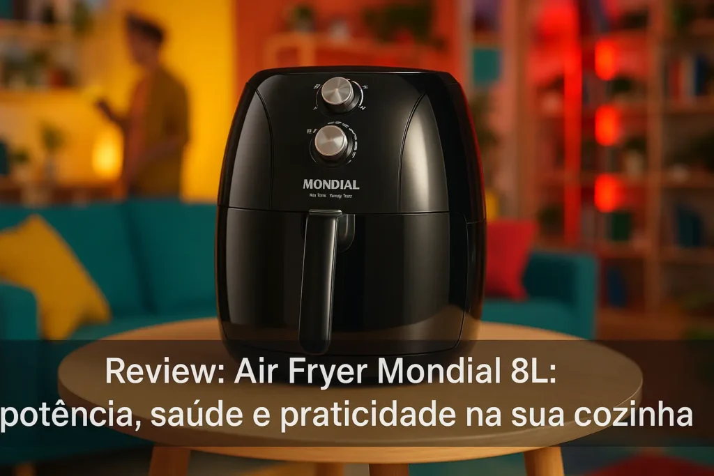 Air Fryer Mondial 8L: potência, saúde e praticidade na sua cozinha