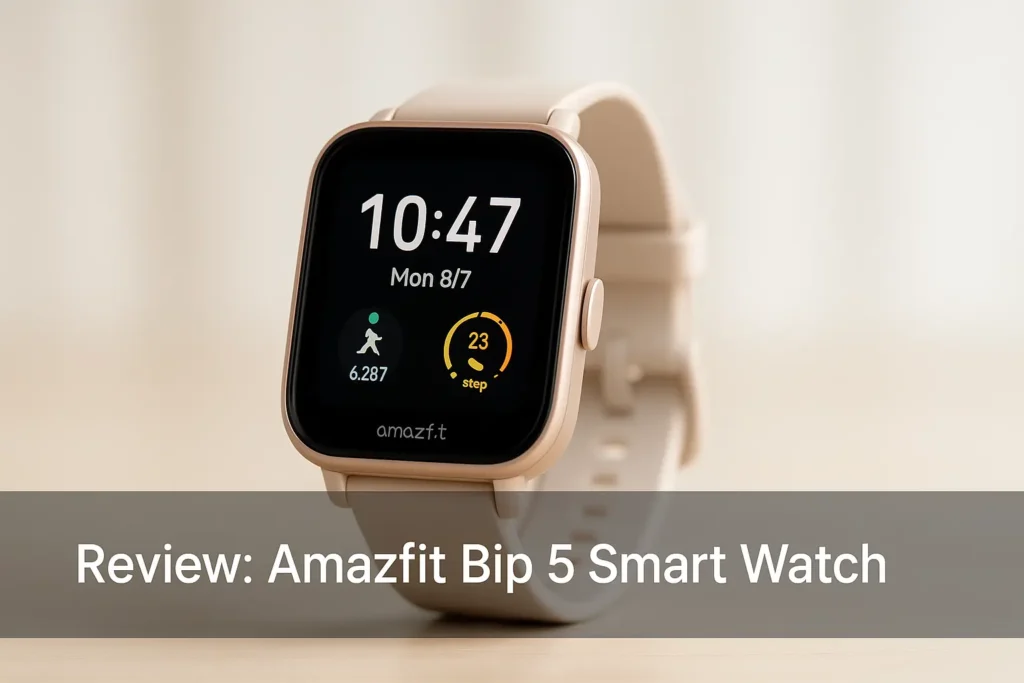 Amazfit Bip 5 Smart Watch: GPS, Alexa e até 30 dias de bateria