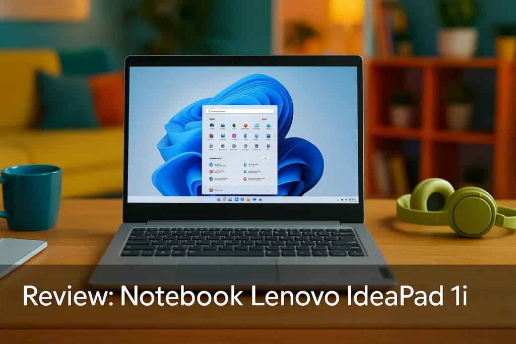 Notebook Lenovo IdeaPad 1i: leve, rápido e ideal para o dia a dia
