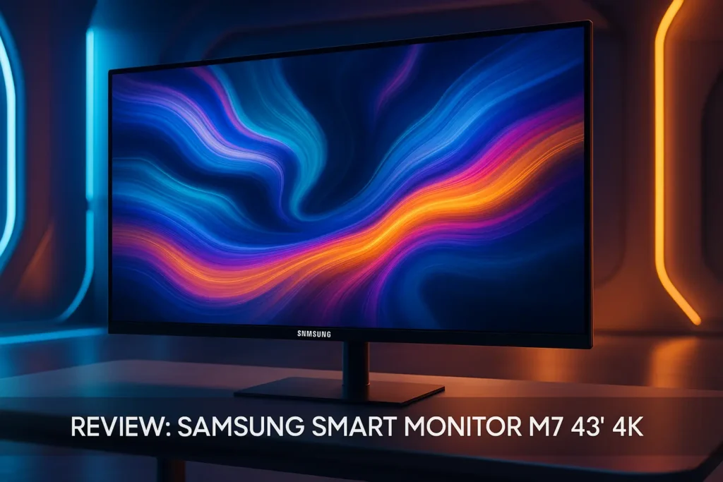 Samsung Smart Monitor M7 43" 4K: versatilidade e potência