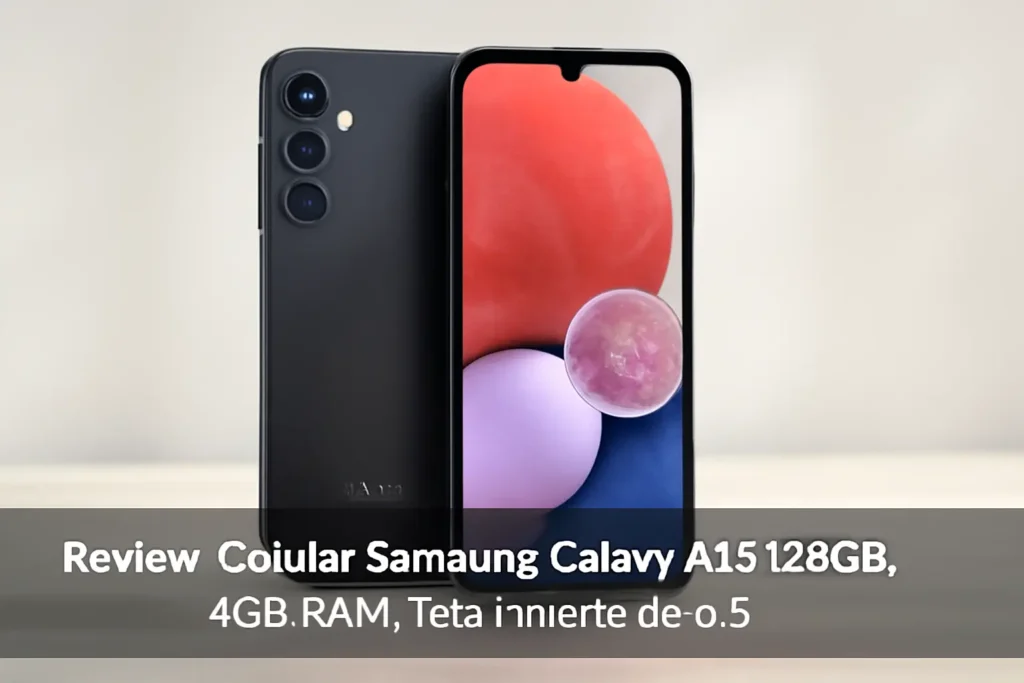 Celular Samsung Galaxy A15 128GB, 4GB RAM, Tela Infinita de 6.5"