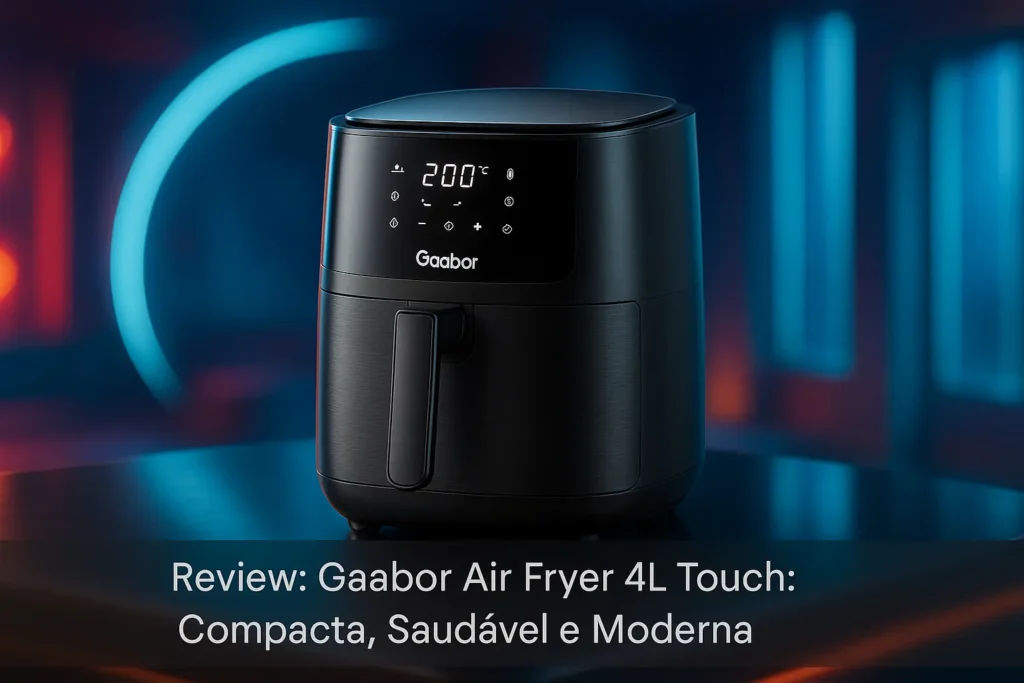 Gaabor Air Fryer 4L Touch: Compacta, Saudável e Moderna