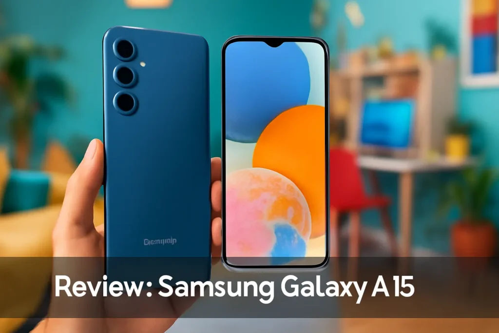 Celular Samsung Galaxy A15 128GB, 4GB RAM, Tela Infinita de 6.5"