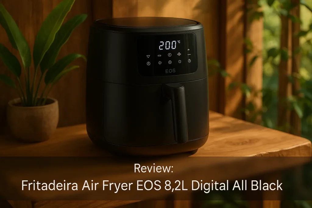 Fritadeira Air Fryer EOS 8,2L Digital All Black: Capacidade e Estilo