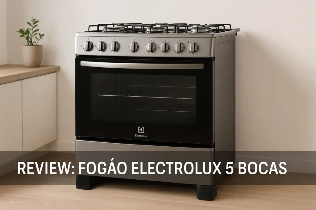 Electrolux Experience 5 Bocas com VaporBake e Mesa de Vidro