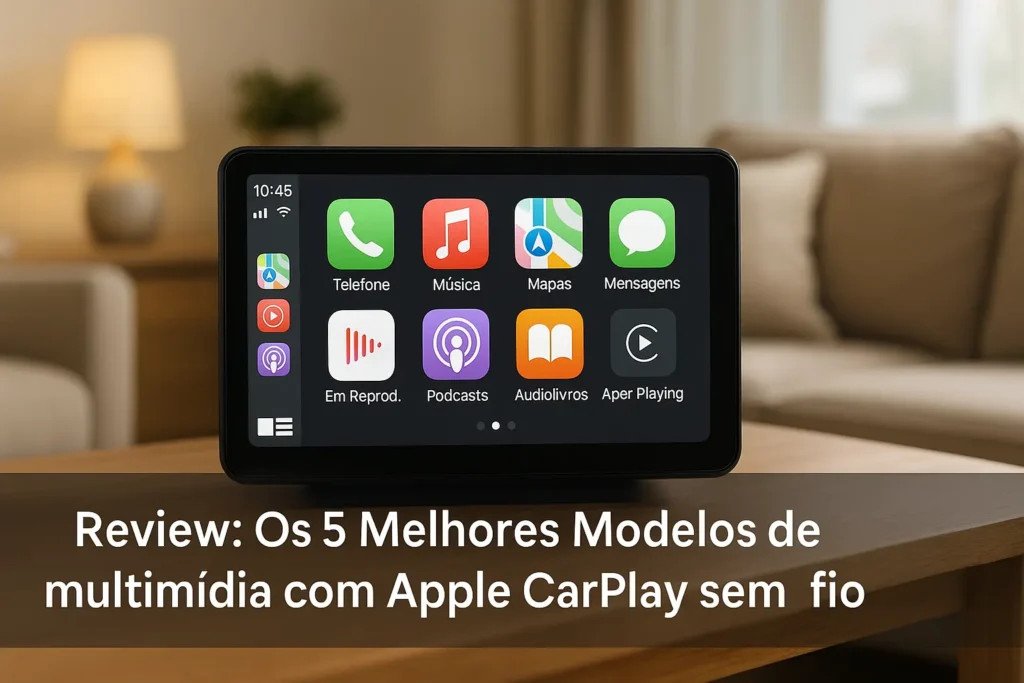 Os 5 Melhores Modelos de multimidia com Apple carplay sem fio