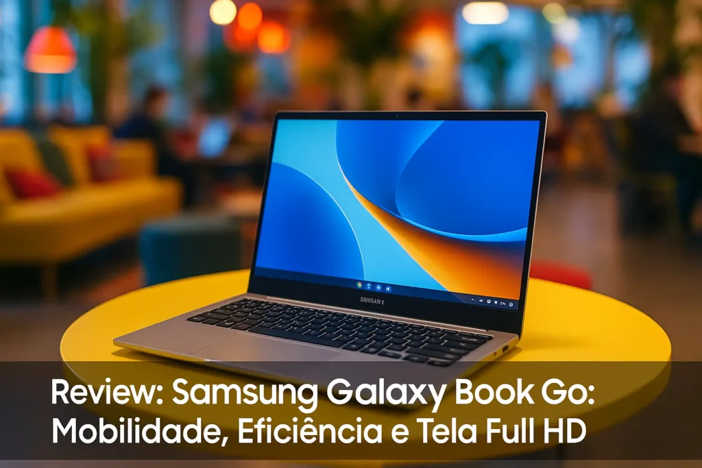 Samsung Galaxy Book GO: Mobilidade, Eficiência e Tela Full HD