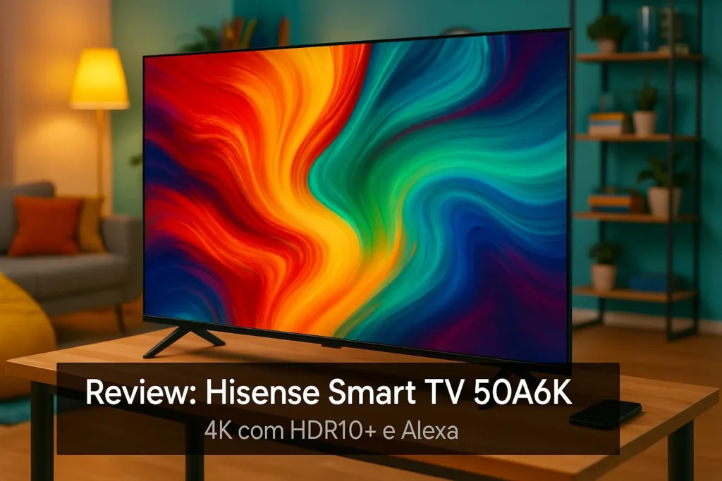 Hisense Smart TV 50A6K: 4K com HDR10+ e Alexa