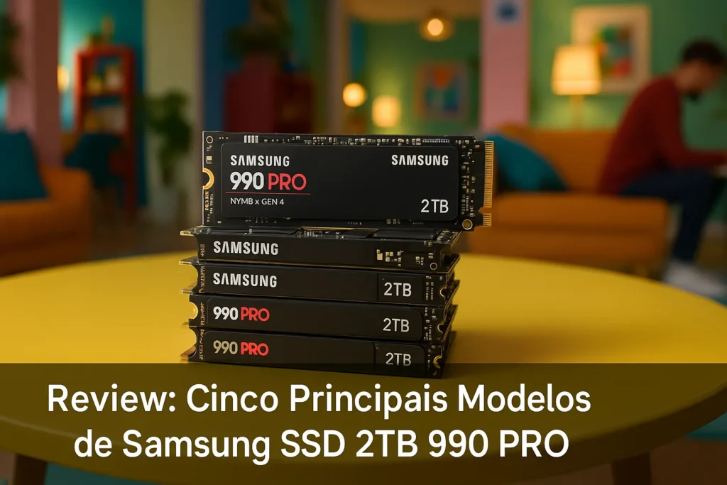 Cinco Principais Modelos de Samsung SSD 2tb 990 pro