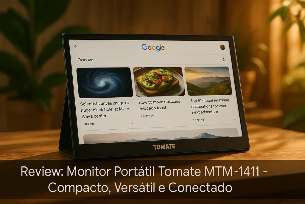 Monitor Portátil Tomate MTM-1411: Compacto, Versátil e Conectado