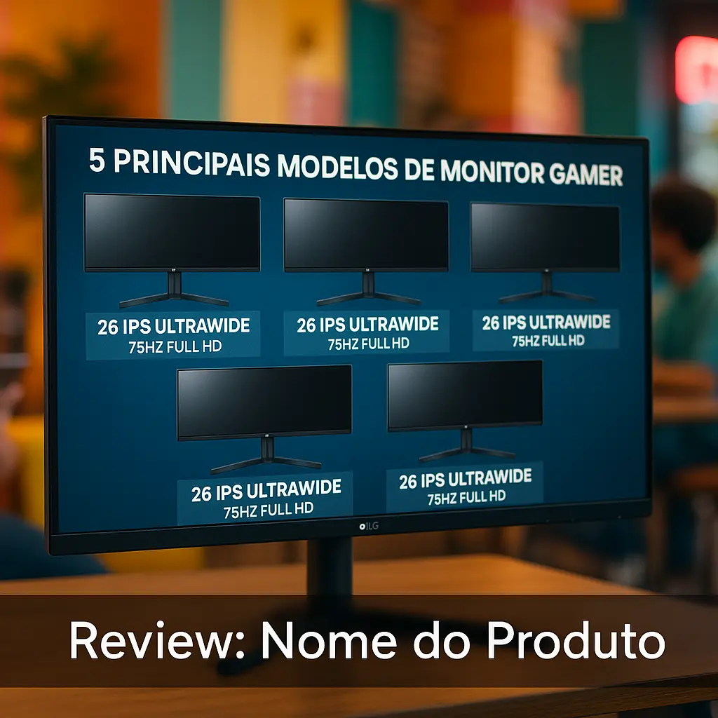 Cinco Principais Modelos de monitor gamer LG 26 ips ultrawide 75hz full hd