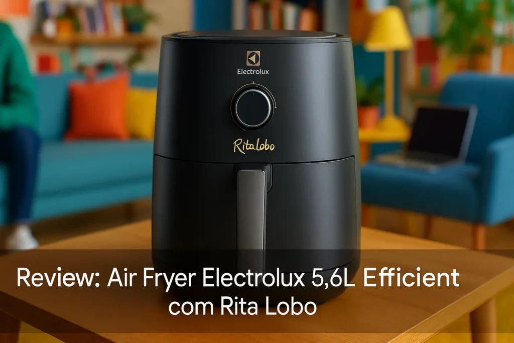 Air Fryer Electrolux 5,6L Efficient com Rita Lobo