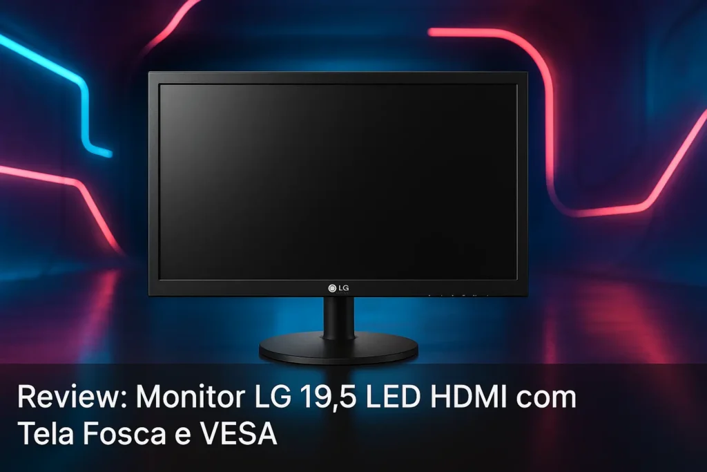 Monitor LG 19.5 LED HDMI com Tela Fosca e VESA