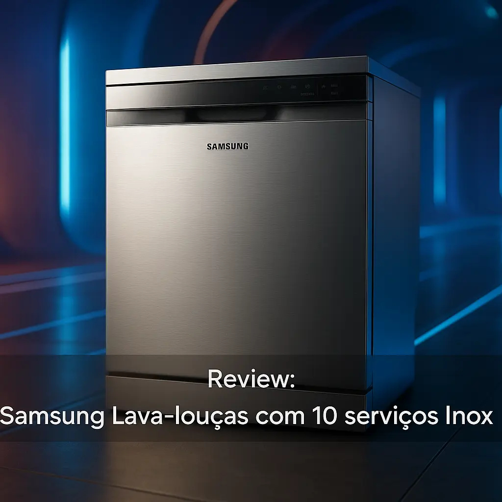 Samsung Lava-louças com 10 serviços Inox: Limpeza Eficiente e Silenciosa