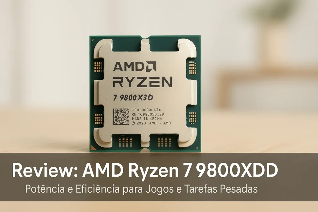 AMD Ryzen 7 9800X3D: Potência e Eficiência para Jogos e Tarefas Pesadas