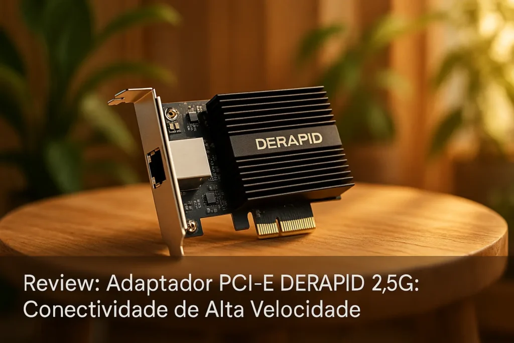Adaptador PCI-E DERAPID 2,5G: Conectividade de Alta Velocidade