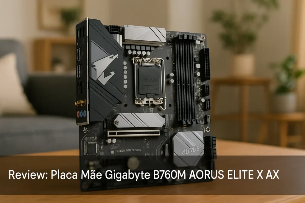 Placa Mãe Gigabyte B760M AORUS ELITE X AX: Desempenho e Conectividade