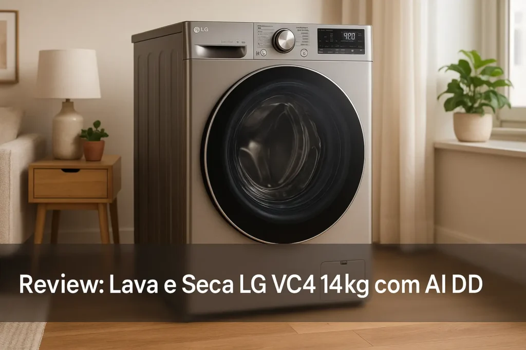 Lava e Seca LG VC4 14kg com AI DD: Tecnologia e Eficiência Silenciosa