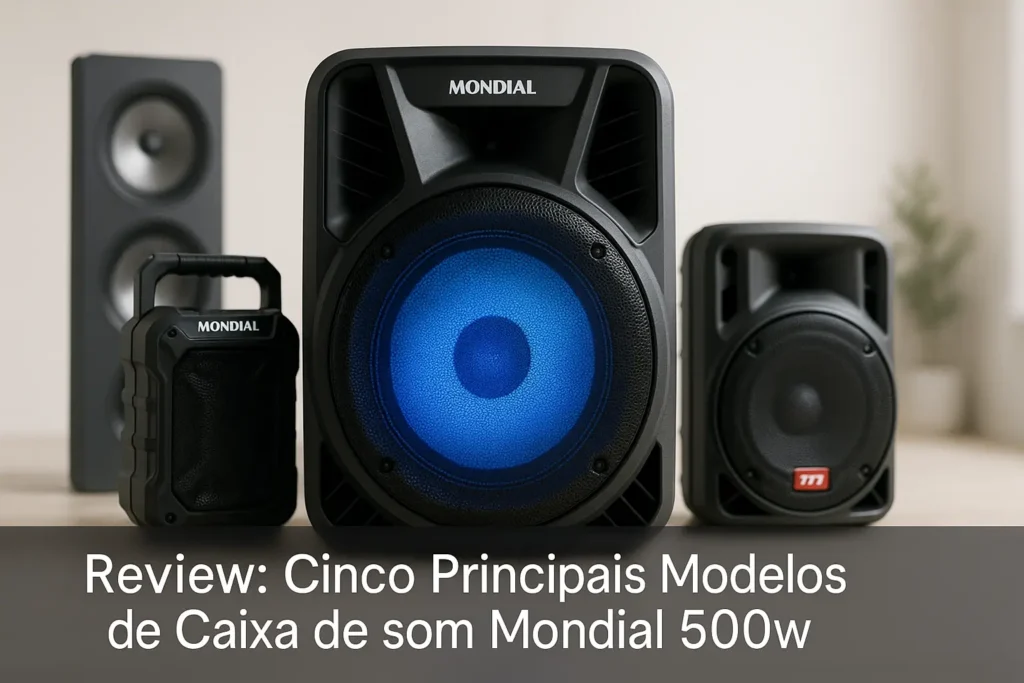 Cinco Principais Modelos de Caixa de som Mondial 500w
