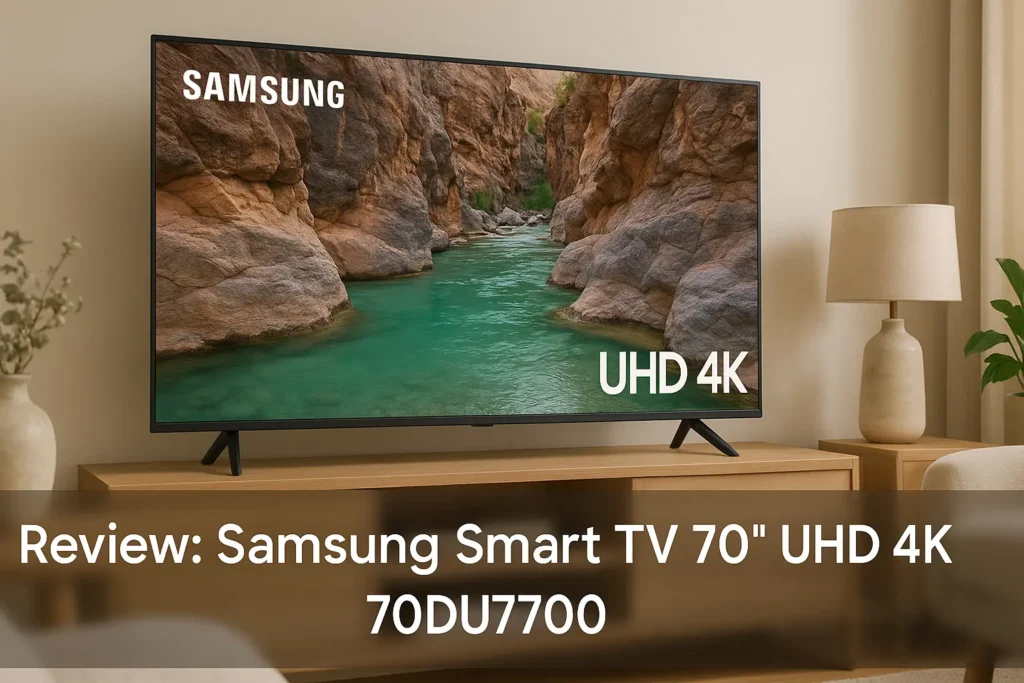Samsung Smart TV 70" UHD 4K 70DU7700: Imersão e Tecnologia