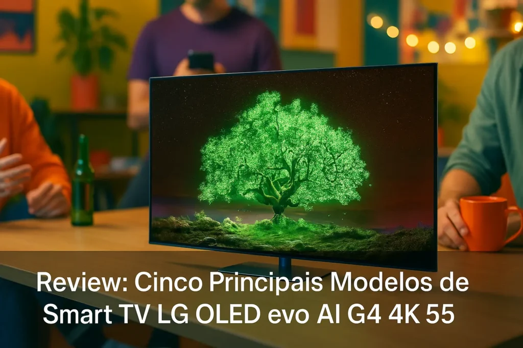 Cinco Principais Modelos de Smart TV LG OLED EVO AI G4 4K 55