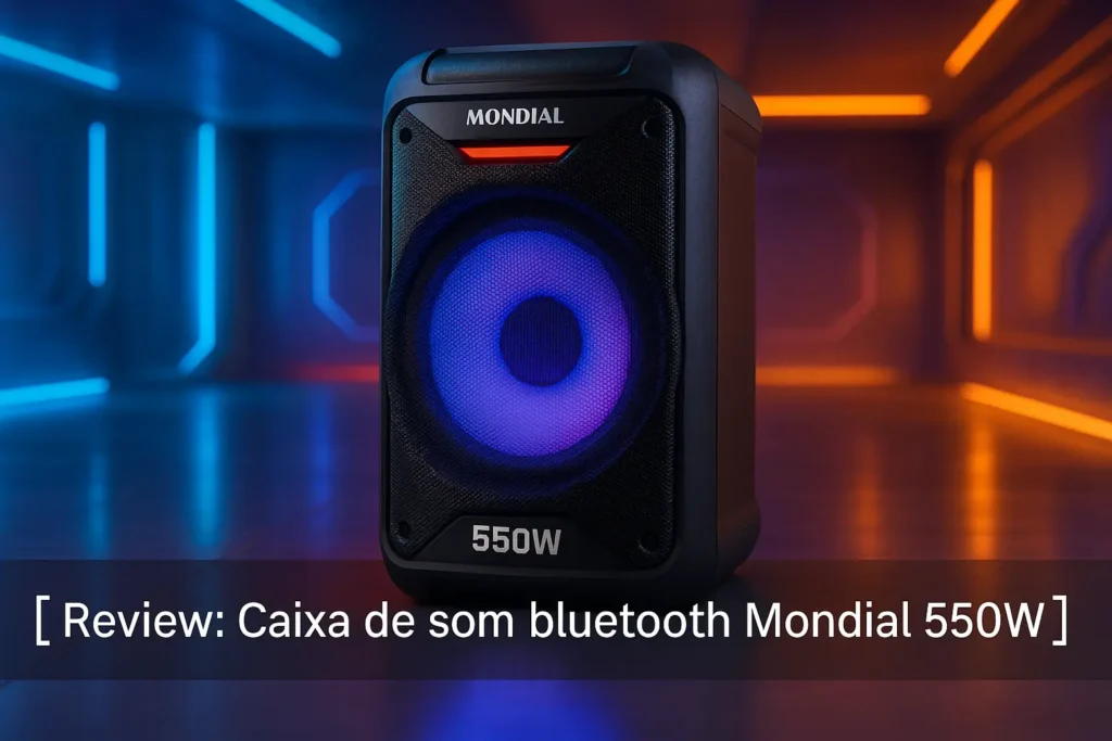 Principais 5  Caixa de som bluetooth Mondial 550w