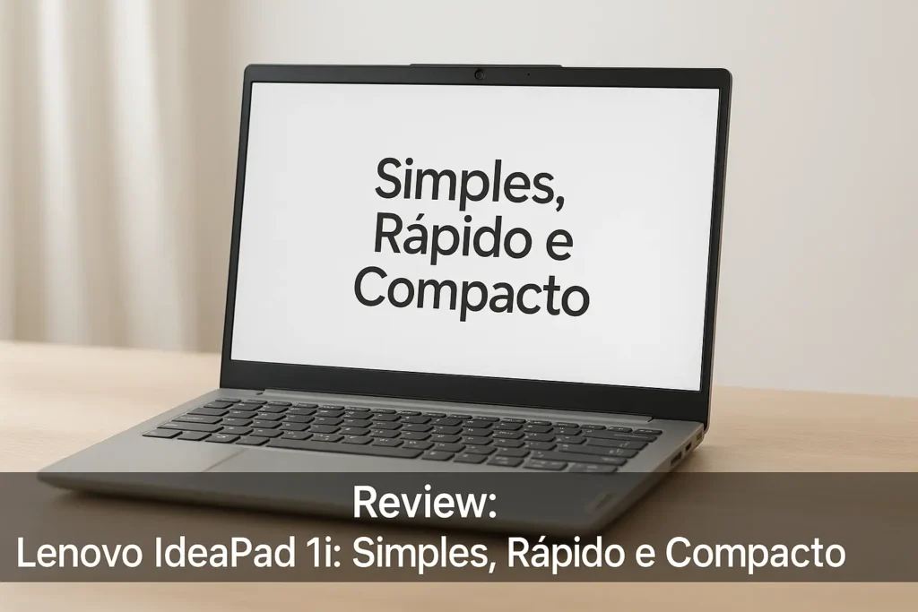 Lenovo IdeaPad 1i: Simples, Rápido e Compacto