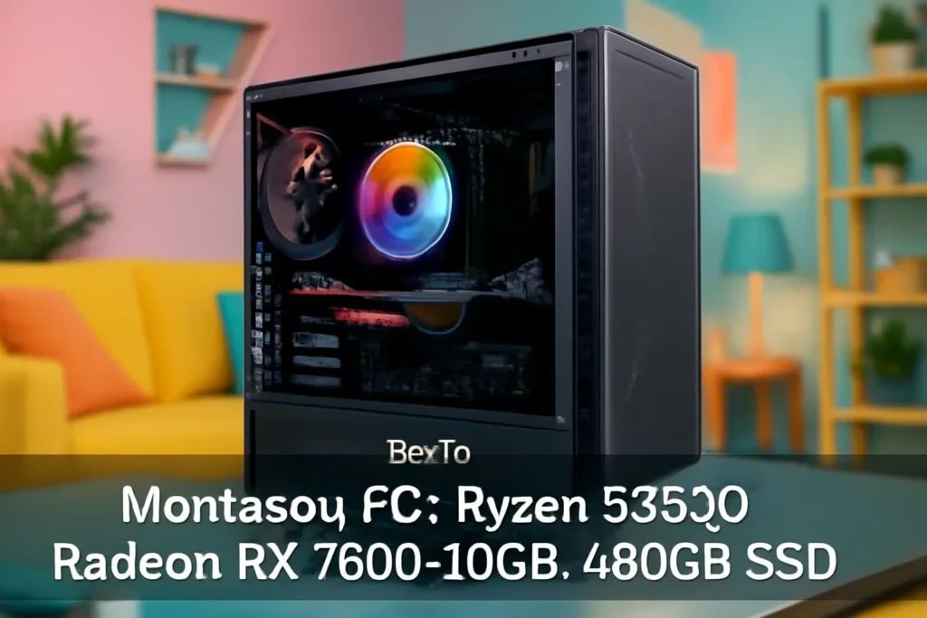 Monte seu PC: Ryzen 5 5600, Radeon RX 7600, 16GB, 480GB SSD