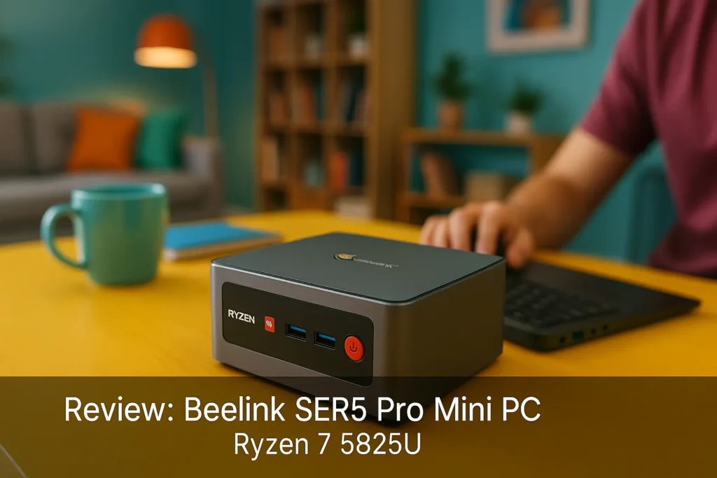 Beelink SER5 Pro Mini PC Ryzen 7 5825U com 16GB RAM