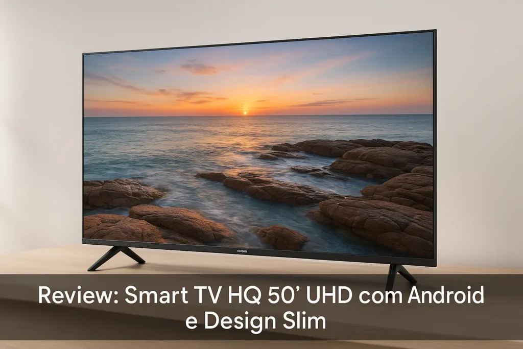 Smart TV HQ 50" UHD com Android e Design Slim