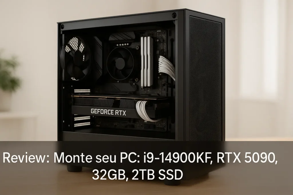 Monte seu PC: i9-14900KF, RTX 5090, 32GB, 2TB SSD