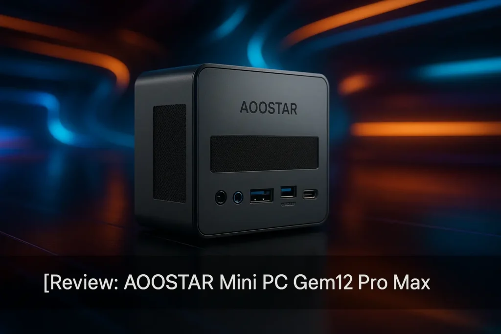AOOSTAR Mini PC Gem12 Pro Max: Potência e Conectividade Avançada