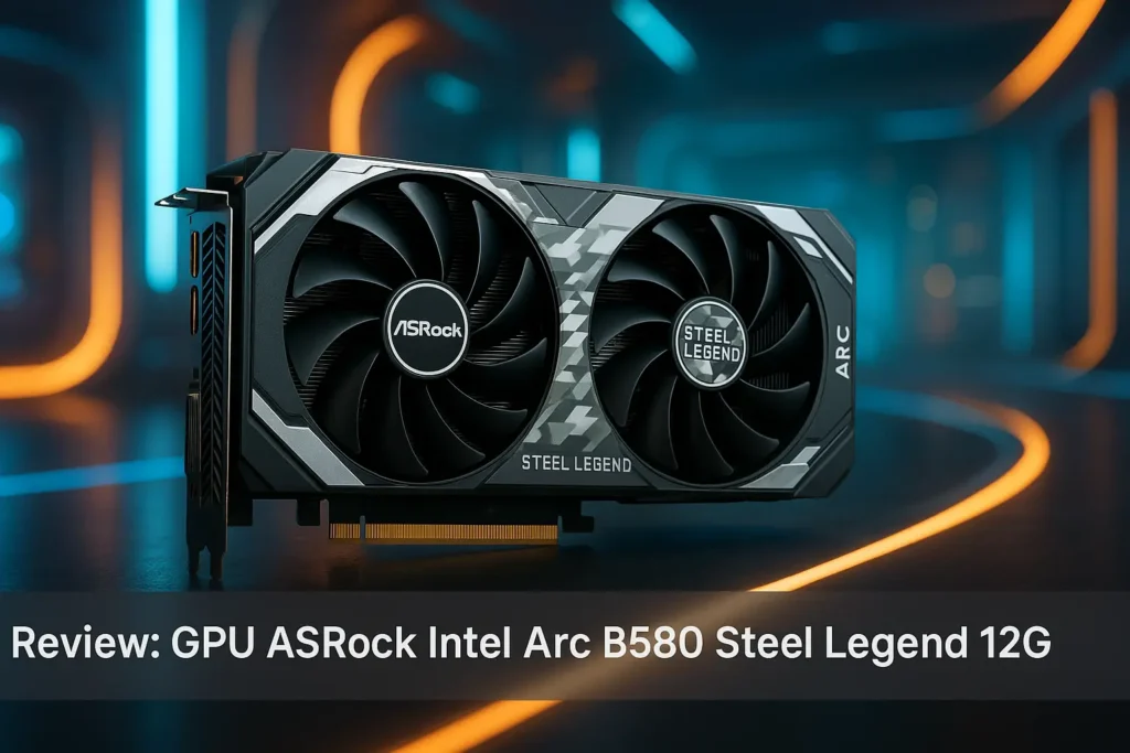 GPU ASROCK Intel Arc B580 Steel Legend 12G: desempenho e robustez em jogos