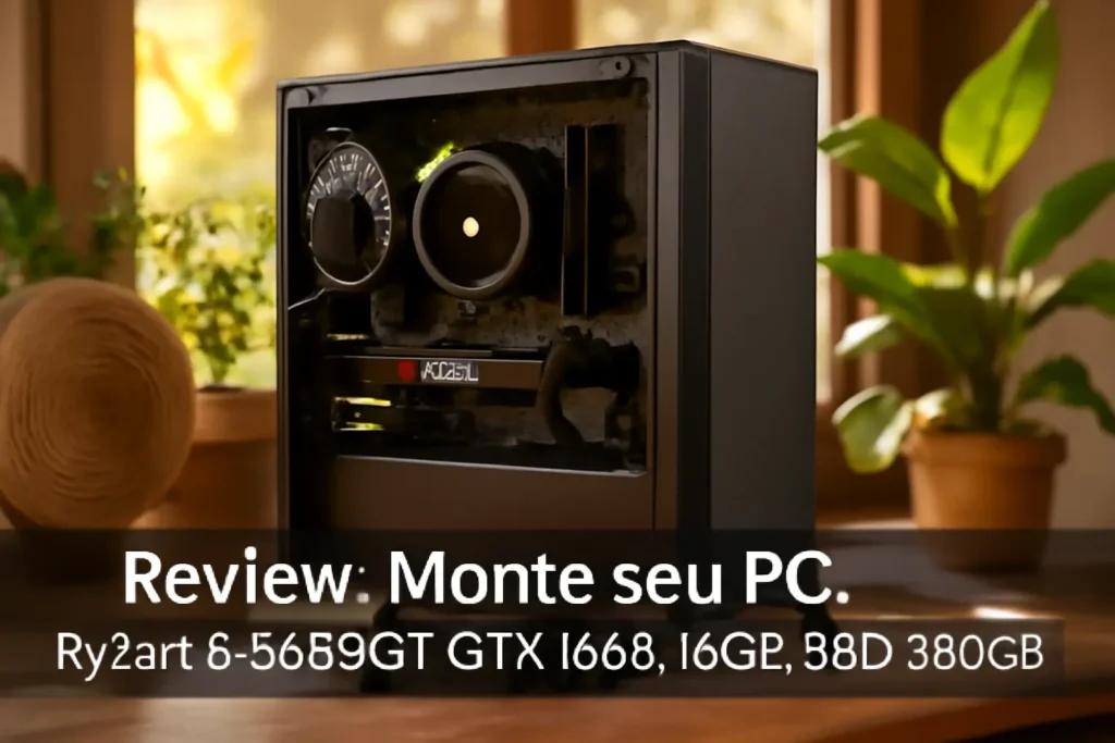 Monte seu PC: Ryzen 5 5600GT, GTX 1660, 16GB, SSD 480GB