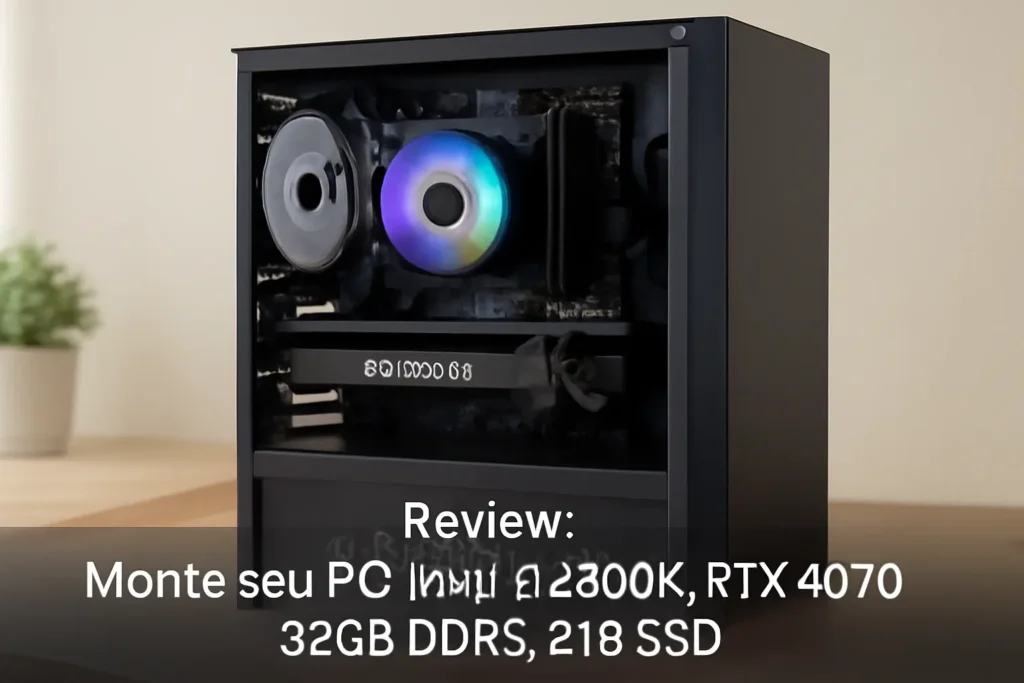 Monte seu PC: Intel i9-14900K, RTX 4070, 32GB DDR5, 2TB SSD