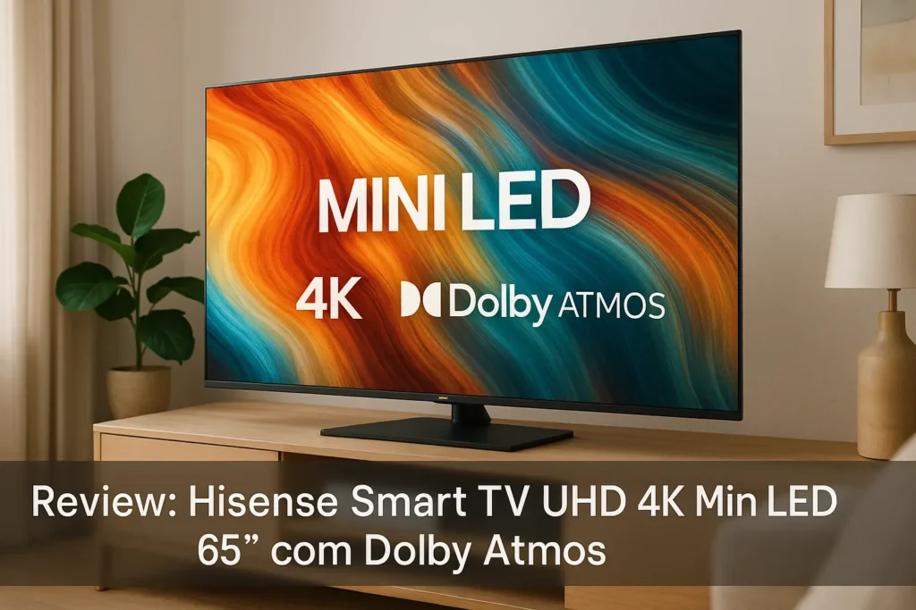 Hisense Smart TV UHD 4K Mini LED 65" com Dolby Atmos