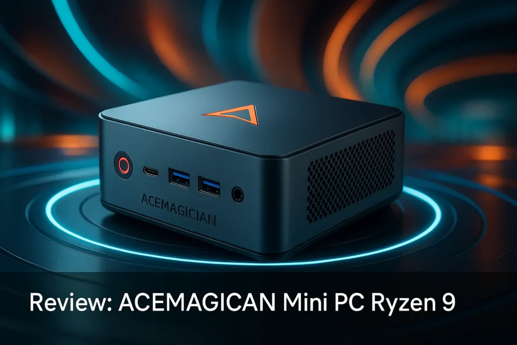 ACEMAGICIAN Mini PC Ryzen 9: Potência e Versatilidade Compacta