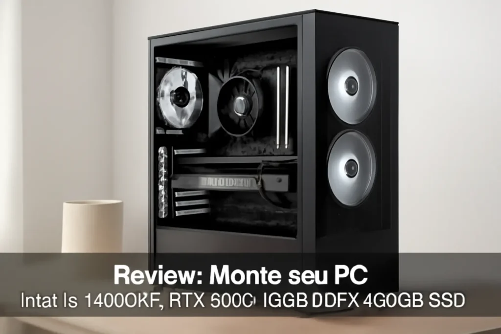 Monte seu PC: Intel i5-14600KF, RTX 5080, 16GB DDR5, 480GB SSD