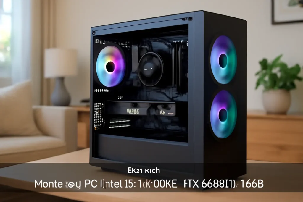 Monte seu PC: Intel i5-14600KF, RTX 4060 Ti, 16GB, 1TB SSD